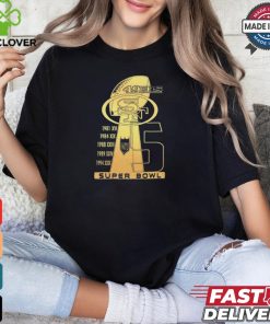 Official San Francisco 49ers Super Bowl 5 Time Champions Ready For New Season 2024 t shirt