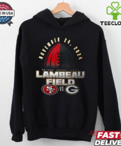 Official San Francisco 49ers vs Green Bay Packers 2024 National Football League Lambeau Field Nov 24 matchup shirt