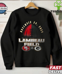Official San Francisco 49ers vs Green Bay Packers 2024 National Football League Lambeau Field Nov 24 matchup shirt