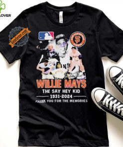 Official San Francisco Giants Willie Mays The Say Hey Kid 1931 2024 Signatures Thank You For The Memories shirt