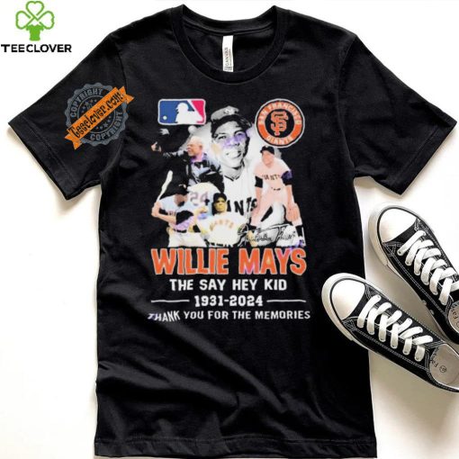 Official San Francisco Giants Willie Mays The Say Hey Kid 1931 2024 Signatures Thank You For The Memories shirt