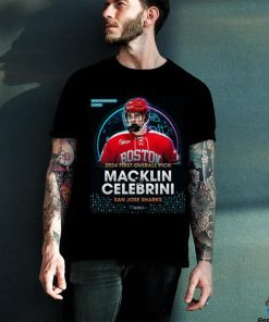 Official San Jose Sharks Select Forward Macklin Celebrini With The First Overall Selection In The NHL Draft 2024 Vintage T Shirt