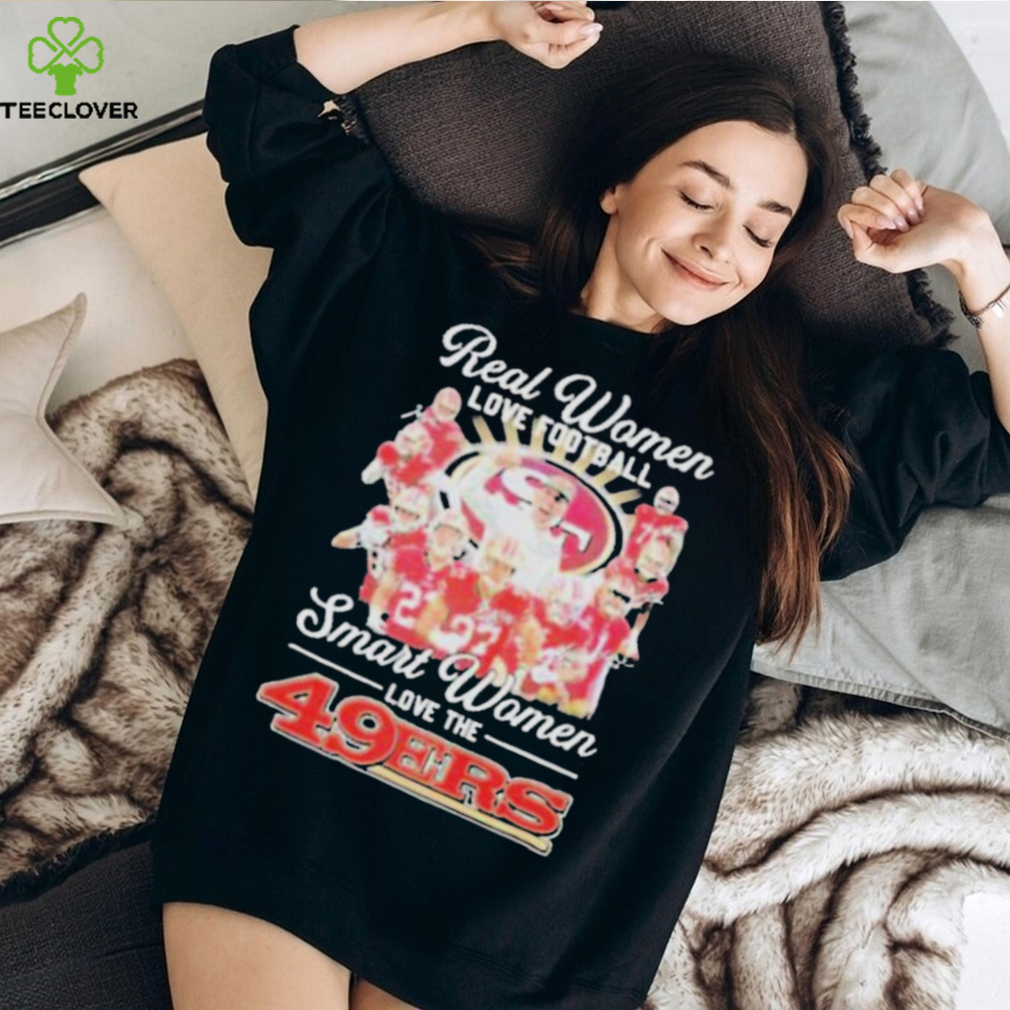 Official San francisco 49ers real women love Football smart women love the 2024 signatures shirt Official San francisco 49ers real women love Football smart women love the 2024 signatures shirt