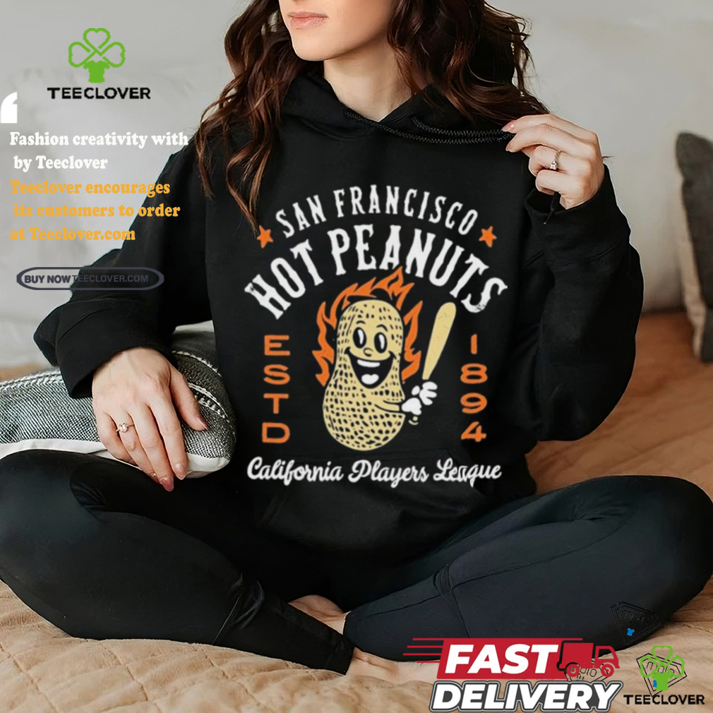 Official San francisco hot Peanuts California vintage defunct baseball teams T shirt Official San francisco hot Peanuts California vintage defunct baseball teams T shirt