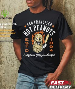 Official San francisco hot Peanuts California vintage defunct baseball teams T shirt