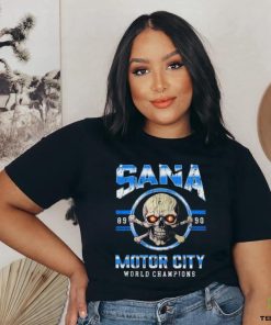Official Sana Detroit Red Wings Sana Detroit Bad Boys Chrome Skull Shirt