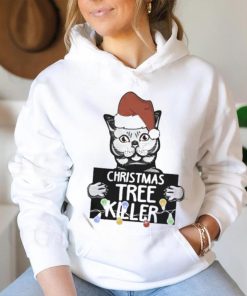Official Santa Black Cat Christmas Tree Killer Mugshot Shirt