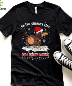 Official Santa Dachshund on the naughtry list and I regret nothing light Merry Christmas hoodie, sweater, longsleeve, shirt v-neck, t-shirt