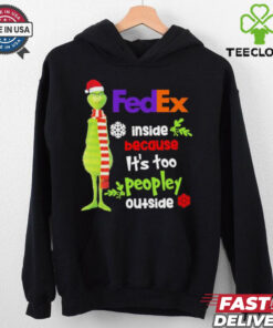 Official Santa Grinch FedEx Inside Because It’s Too Peopley Outside Christmas shirt