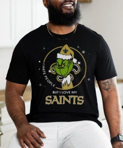 Official Santa Grinch I Hate People But I Love My New Orleans Saints Christmas Shirt 2 Official Santa Grinch I Hate People But I Love My New Orleans Saints Christmas Shirt