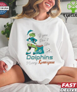 Official Santa Grinch If You Don’t Like Miami Dolphins Merry Kissmyass shirt