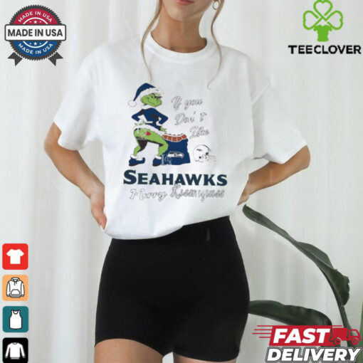 Official Santa Grinch If You Don’t Like Seattle Seahawks Merry Kissmyass shirt