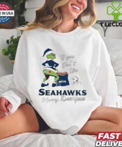 Official Santa Grinch If You Don’t Like Seattle Seahawks Merry Kissmyass shirt