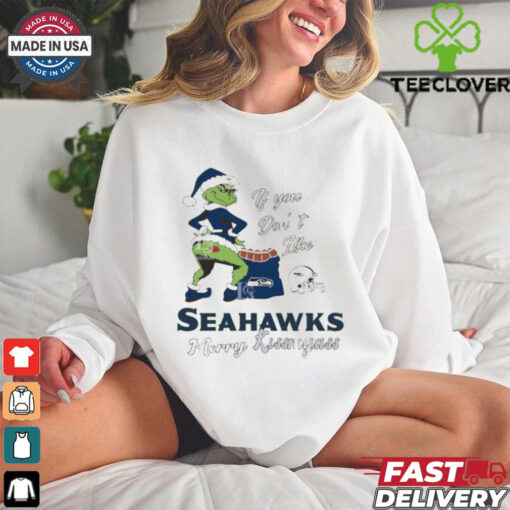 Official Santa Grinch If You Don’t Like Seattle Seahawks Merry Kissmyass shirt