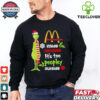 Grinch Hand Love Calgary Hockey Christmas Shirt