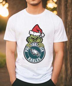 Official Santa Grinch Philadelphia Eagles Circle Logo NFL 2023 T Shirt 1 Official Santa Grinch Philadelphia Eagles Circle Logo NFL 2023 T Shirt