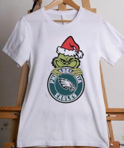 Official Santa Grinch Philadelphia Eagles Circle Logo NFL 2023 T Shirt 3 Official Santa Grinch Philadelphia Eagles Circle Logo NFL 2023 T Shirt
