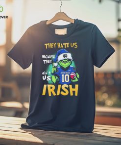 Official Santa Grinch They Hate Us Because They Ain’t Us Notre Dame Fighting Irish Christmas Shirt