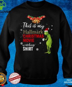 Official Santa Grinch this is my Hallmark Christmas movie watching hoodie, sweater, longsleeve, shirt v-neck, t-shirt hoodie, sweater hoodie, sweater, longsleeve, shirt v-neck, t-shirt