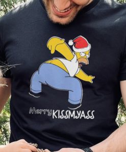 Official Santa Simpsons Merry Kissmyass Christmas Shirt