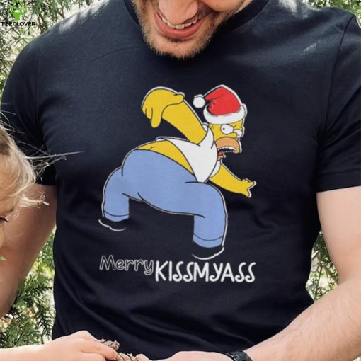 Official Santa Simpsons Merry Kissmyass Christmas Shirt