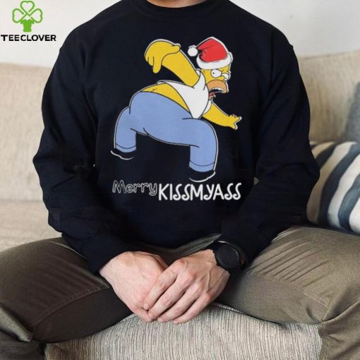 Official Santa Simpsons Merry Kissmyass Christmas Shirt