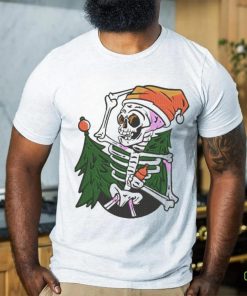 Official Santa Skeleton Chibi Merry Christmas Tree 2023 Shirt