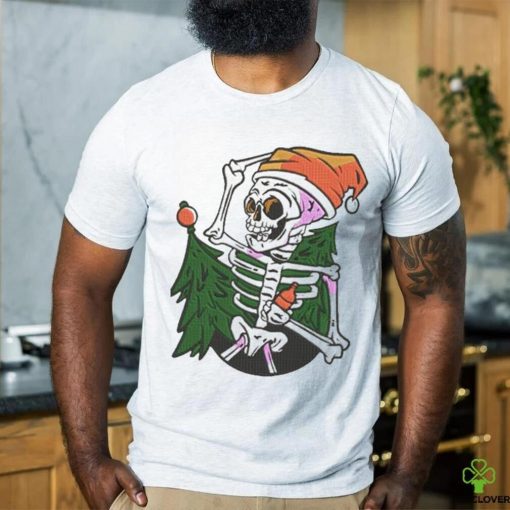 Official Santa Skeleton Chibi Merry Christmas Tree 2023 Shirt