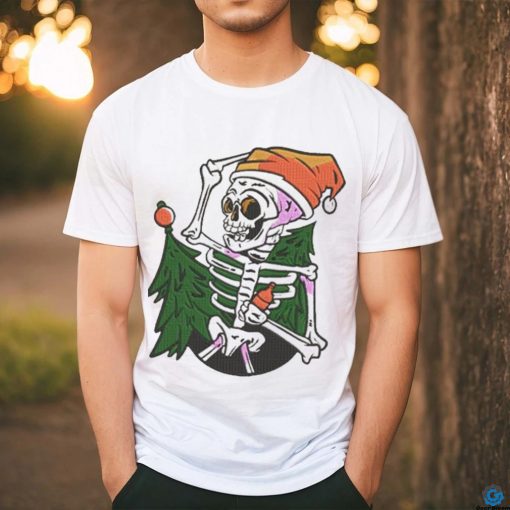 Official Santa Skeleton Chibi Merry Christmas Tree 2023 Shirt