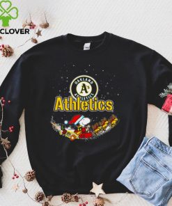 Official Santa Snoopy and Woodstock Oakland Athletics 2021Christmas shirt hoodie, sweater shirt