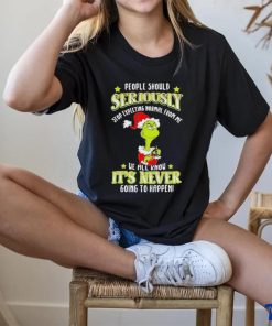 Official Santa grinch people should seriously stop expecting normal from me shirt