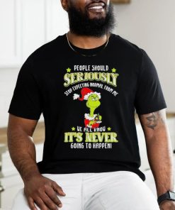 Official Santa grinch people should seriously stop expecting normal from me hoodie, sweater, longsleeve, shirt v-neck, t-shirt