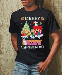 Official Santa snoopy and peanuts dunkin’ donuts 2023 merry christmas Shirt