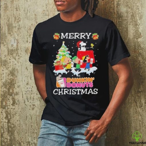 Official Santa snoopy and peanuts dunkin’ donuts 2023 merry christmas Shirt