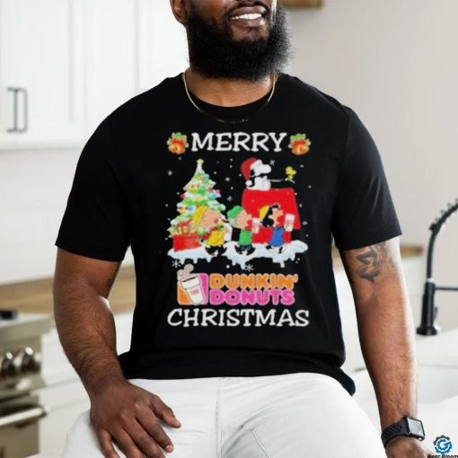 Official Santa snoopy and peanuts dunkin’ donuts 2023 merry christmas Shirt