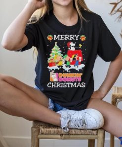 Official Santa snoopy and peanuts dunkin’ donuts 2023 merry christmas Shirt