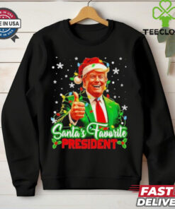 Official Santa’s Favorite President Funny Trump Christmas Xmas T Shirt