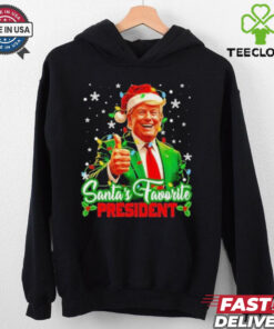 Official Santa’s Favorite President Funny Trump Christmas Xmas T Shirt