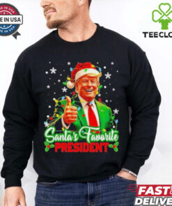 Official Santa’s Favorite President Funny Trump Christmas Xmas T Shirt