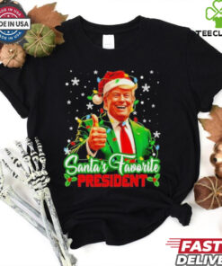 Official Santa’s Favorite President Funny Trump Christmas Xmas T Shirt