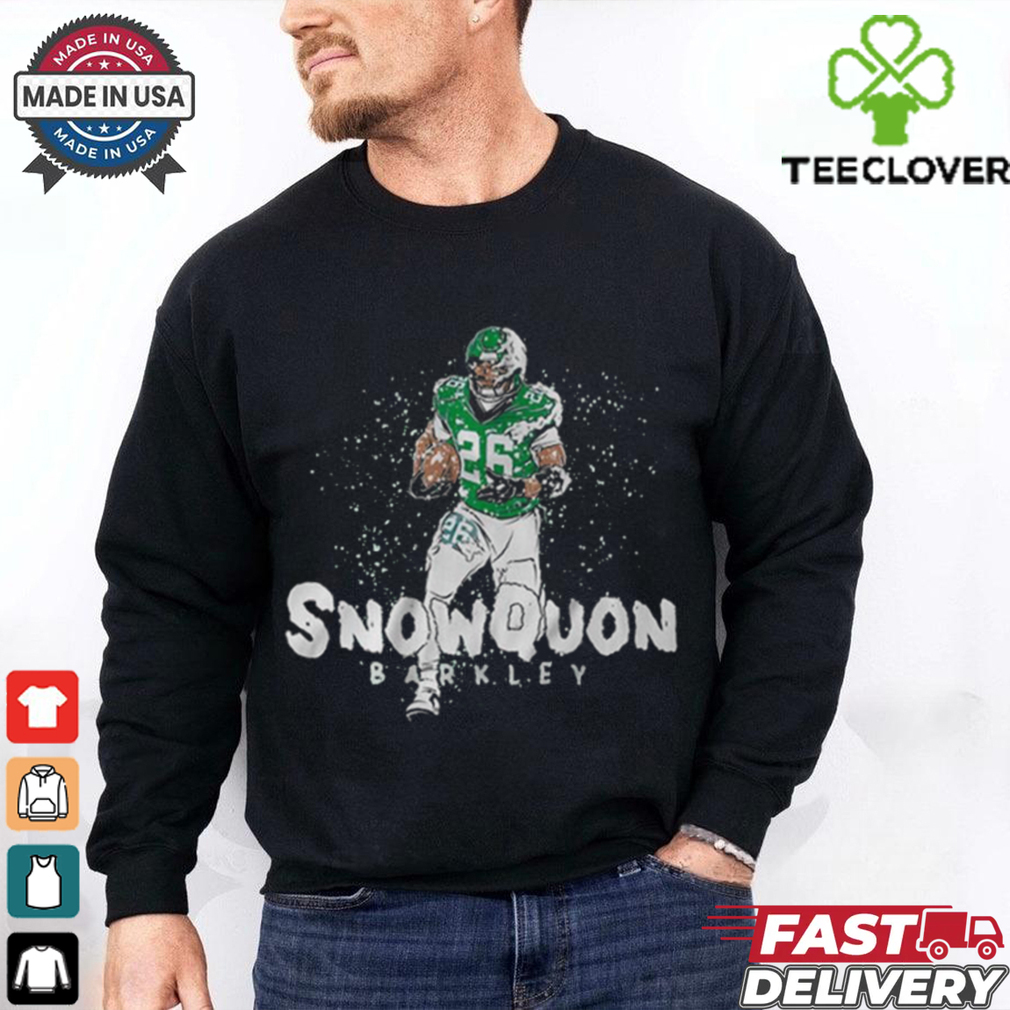 Official Saquon Barkley Snowquon Barkley Philadelphia Eagles vs Washington Commanders NFL Football Painting t shirt Official Saquon Barkley Snowquon Barkley Philadelphia Eagles vs Washington Commanders NFL Football Painting t shirt