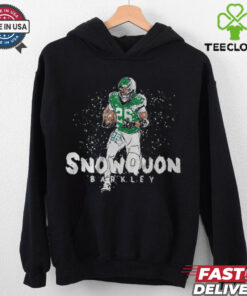 Official Saquon Barkley Snowquon Barkley Philadelphia Eagles vs Washington Commanders NFL Football Painting t shirt