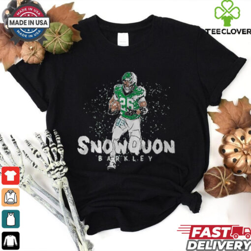 Official Saquon Barkley Snowquon Barkley Philadelphia Eagles vs Washington Commanders NFL Football Painting t shirt