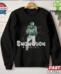Official Saquon Barkley Snowquon Barkley Philadelphia Eagles vs Washington Commanders NFL Football Painting t shirt