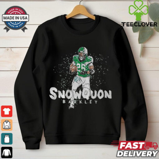 Official Saquon Barkley Snowquon Barkley Philadelphia Eagles vs Washington Commanders NFL Football Painting t shirt