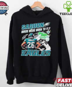 Official Saquon Birds Were Born To Fly Philadelphia Eagles Saquon Barkley Signature shirt