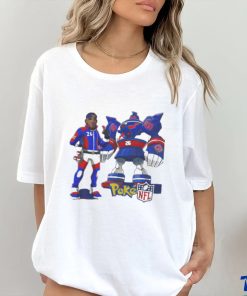 Official Saquon barkley 26 golurk new york giants pokexNFL T shirt 3 Official Saquon barkley 26 golurk new york giants pokexNFL T shirt