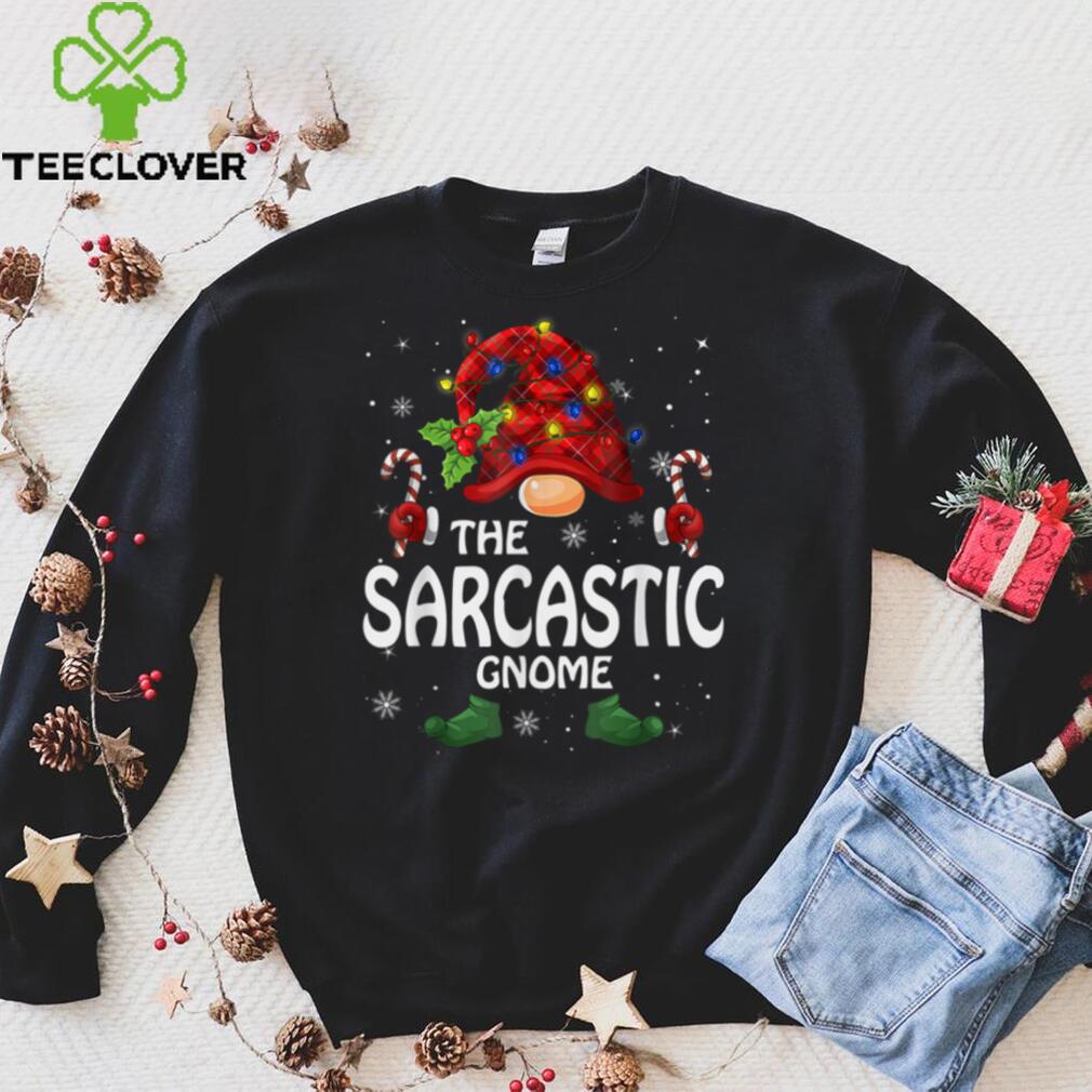 Official Sarcastic Gnome Matching Family Group Christmas Party Pajama Sweater Shirt