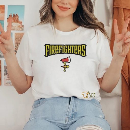 Official Savannah bananas merch firefighters red shirt