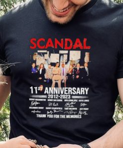 Official Scandal 11st Anniversary 2012 2023 Thank You For The Memories signatures shirt